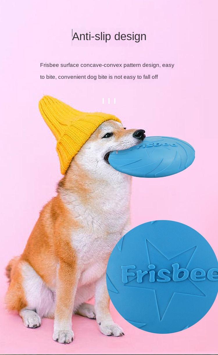 Product Introduction of Dog Frisbee Durable Silicone Pet Toy Training Supplies Golden Retriever Flying Disc Floating Border Collie Competition Labrador 7