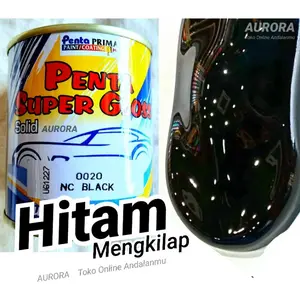 Cat Hitam Penta Super Gloss Black Seperempat Kilo Cet Mobil dan Motor Kualitas Terbaik
