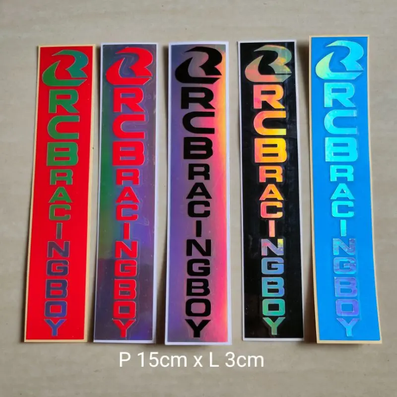 Cs stiker cutting rcb racing boy berkualitas panjang 15cm