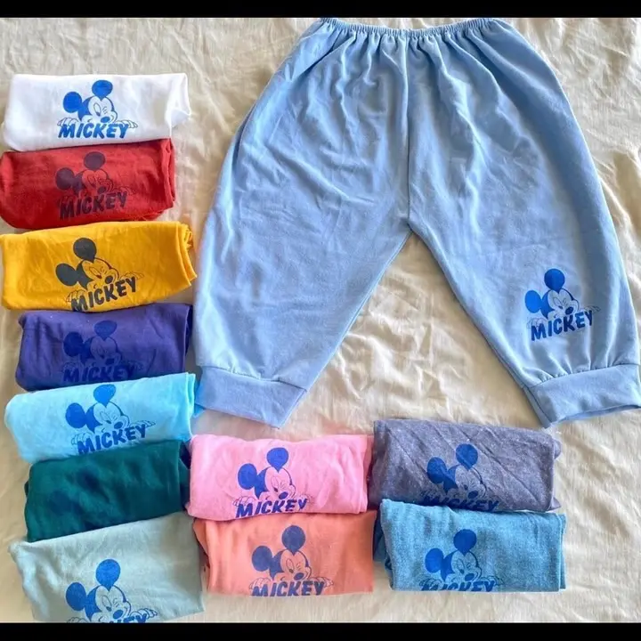 Sét 10 quần dài chục Mickey chất cotton cho bé 5-18kg