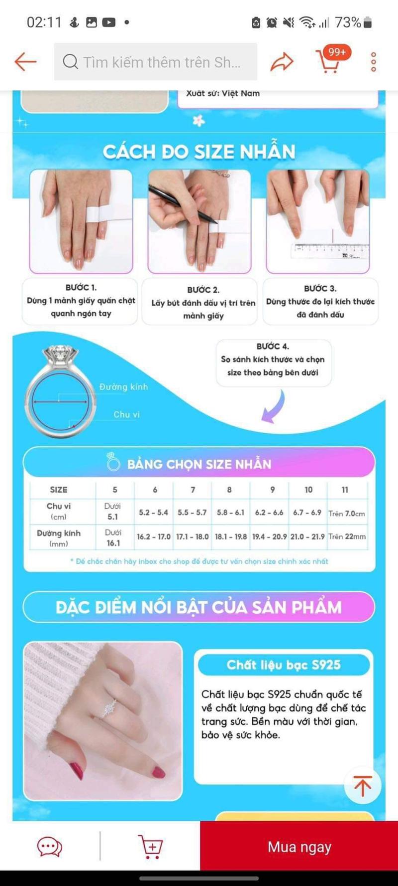 Product Introduction of [SALE_SOCK] Nhẫn Trẻ Em Kiểu Cách -VJ01 0