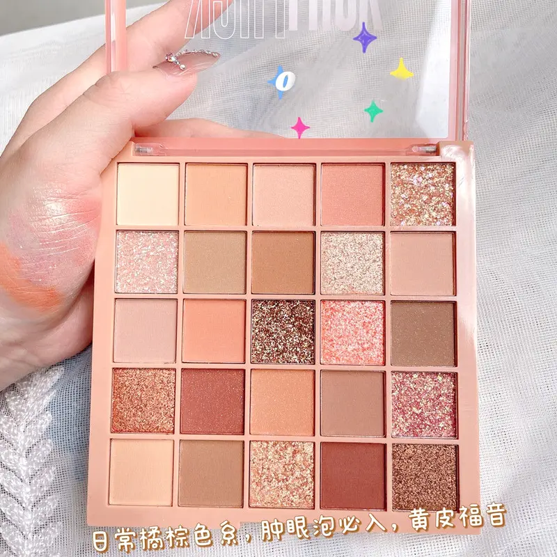 Bảng Phấn Mắt Nhũ Lì 25 ô GOGOTALES Chính Hãng  Back To Reality GT282 - GOGO TALES Lì Dễ Tẩy Trang Tiện Dụng 7