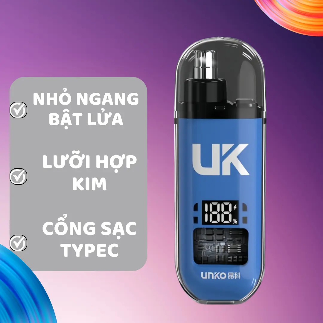 Máy Tỉa Lông Mũi sạc pin tiện lợi dễ mang đi du lịch