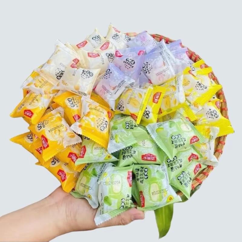 THÙNG 1KG 13 Vị Bánh Mochi Kem Sữa MCLUNE MIX Vị Sầu Riêng, Khoai Môn, Xoài, Đào, Bơ, Đậu Nành, Đậu Đỏ, SOCOLA, Việt Quất, Dâu, Chanh Leo, Chuối, Cam, Dâu, Dừa Thơm Ngon - Ăn Vặt Nhà Cún banh keo