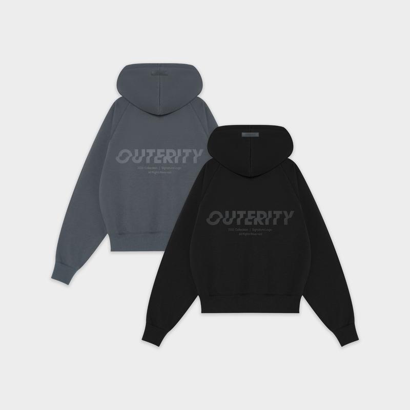 Áo khoác Boxy Hoodie Double zip local brand nam nữ unisex Outerity Basic Menswear Tay Dài