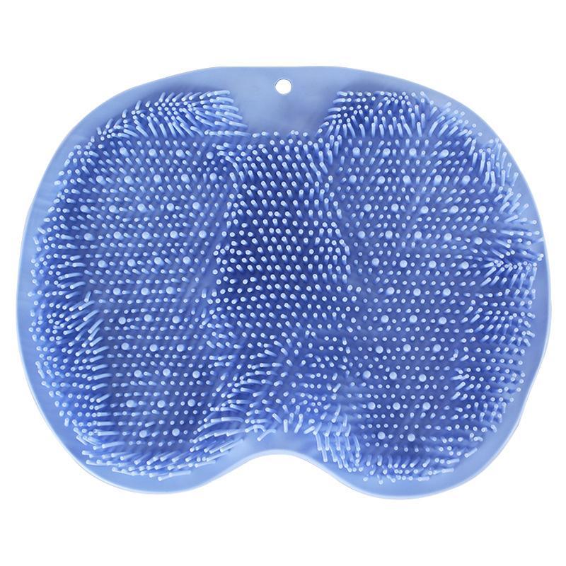 Silicone Bath Massage Pad, Shower Foot Massager, Bathroom Wall Mounted Back Scrubber, Shower Massager Scrubber, Soft Bristles Exfoliating Scrubber, Suction Cups to Mount on Wall 5