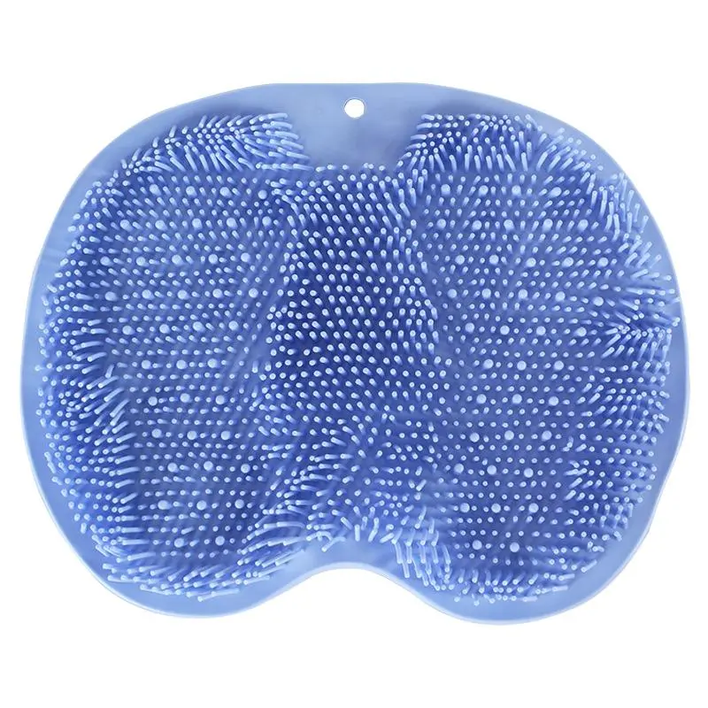 Silicone Bath Massage Pad, Shower Foot Massager, Bathroom Wall Mounted Back Scrubber, Shower Massager Scrubber, Soft Bristles Exfoliating Scrubber, Suction Cups to Mount on Wall 5