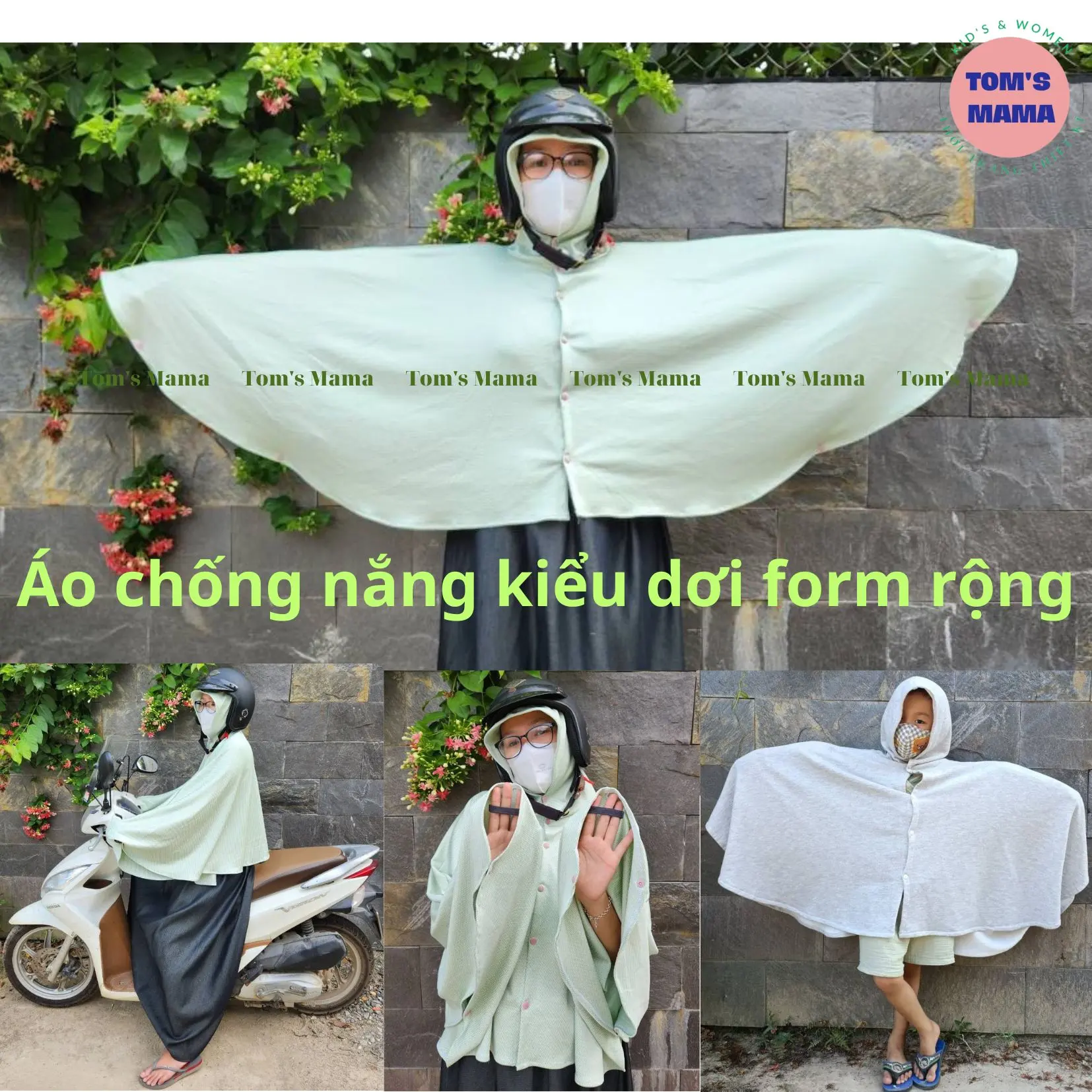 Áo chống nắng nữ freesize áo kiểu dơi form rộng thoải mái dày dặn chống nắng tốt 1-2-3 lớp tuỳ theo loại vải