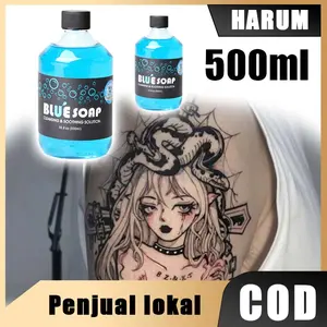 500ml Blue Soap Tattoo / Sabun Tattoo Blue Soap / Pembersih Tato Blue Soap