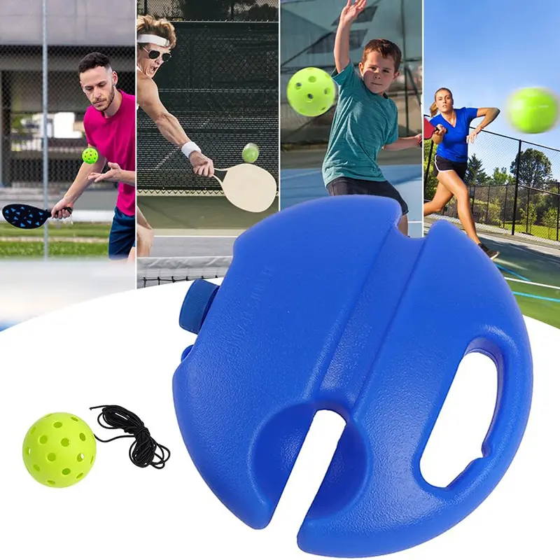 Portable Tennis Rebounder with 3 Long Rope Balls – Elastic Solo Portable Tennis Rebounder with 3 Long Rope Balls – Elastic Solo
