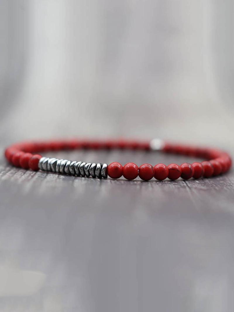 Product Introduction of Men's Boho Style Beaded Bracelet, Fashion Minimalist Matching Bracelet, Trendy All-match Vintage Jewelry As Birthday Gift for Men for Daily Decor 12