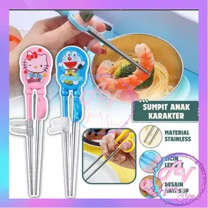 Sumpit Anak Karakter / Sumpit Anak Belajar Latihan Makan / Chopstick Training