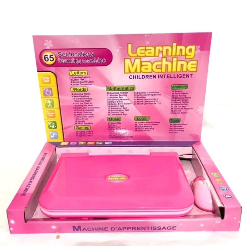 mainan belajar learning machine laptop mouse 65 bahasa layar game notebook playpad 3