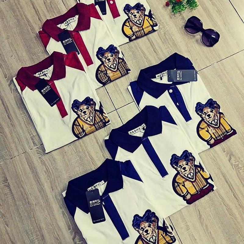 SÉT BỘ THÊU GẤU CÓ 2 MÀU ĐỦ SIZE ĐỎ VÀ XANH ĐEN FROM CHUẨN ĐẸP TRẺ TRUNG -BD004 6