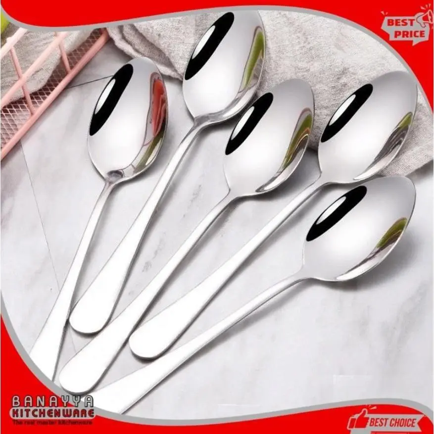 [6-24 PCS] Sendok Makan Tebal Kualitas Hotel