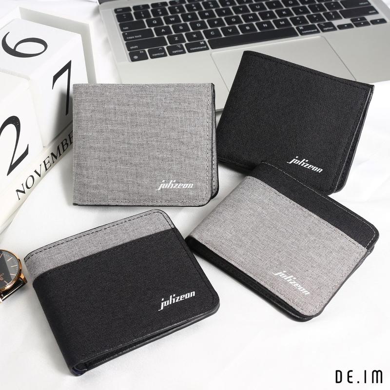 Ví Nam Jolizeon Vải Canvas Thời Trang, Phối Cực Đẹp / Nhiều Ngăn Chứa - Style Hàn Quốc GIÁ SIÊU RẺ - JL01