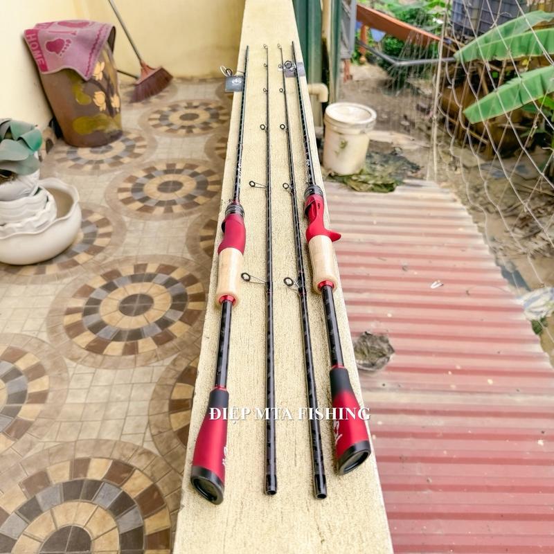Cần Câu Cá lure bọ cạp đỏ hàng phôi carbon xoắn X Toàn Thân Fishing CÓ NGỌN CHO A E DÙNG THAY THẾ Bắt Cá Đi Câu