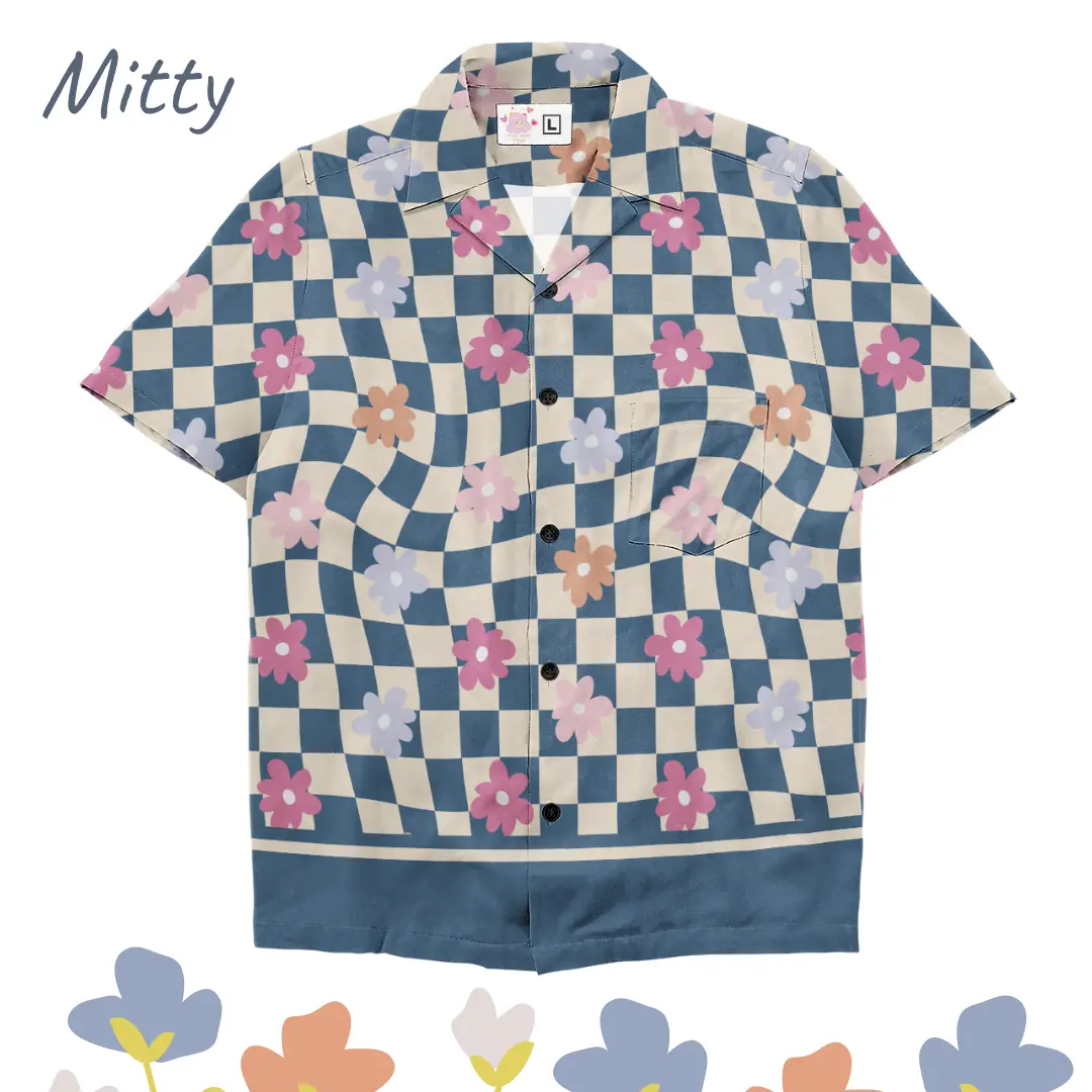 YGT OFFICIAL - Kemeja Fullprint Oversized Pattern Abstract - MITTY Baju Casual Printing