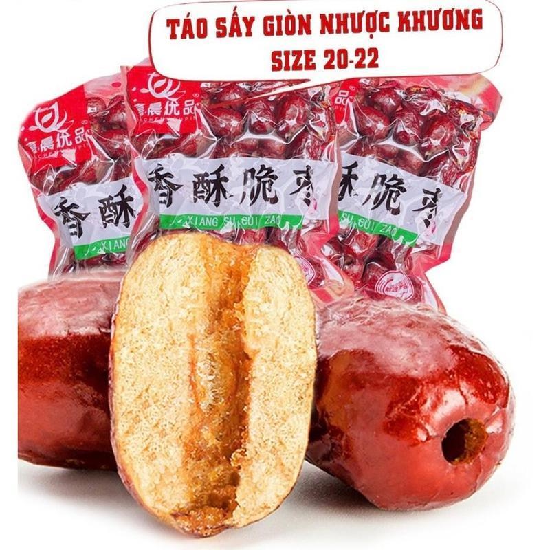  COMBO 3 Gói TÁO ĐỎ  sấy giòn Tân Cương Nhược Khương gói 252gram - Ăn vặt Cùng Lan  Snack Thức Ăn Food Cay Chua 