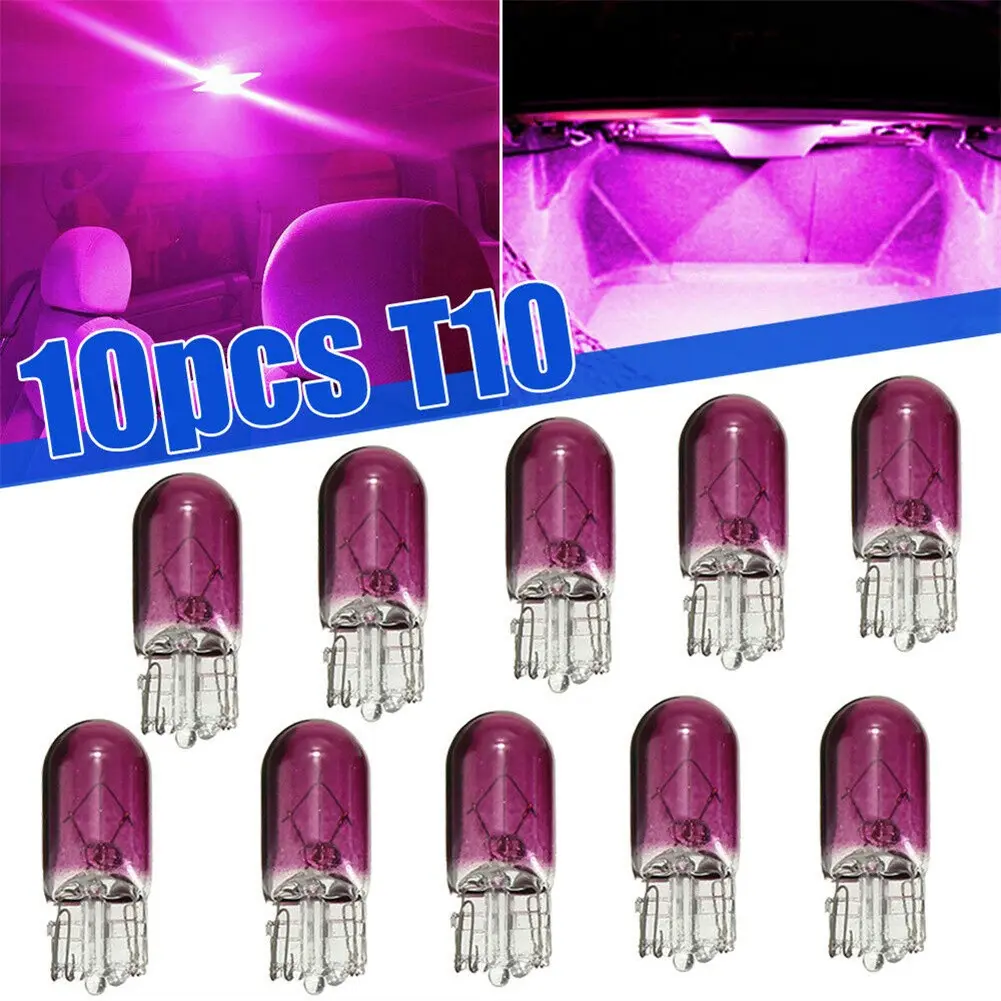 Purple For T10 501 5W Car Dashboard Dash Panel Gauge Light Bulbs Accessories