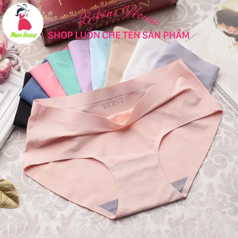 Quần Lót Nữ Đúc Su Thun Lạnh Cao Cấp Không Đường May Mềm Mại Kháng Khuẩn được chọn màu 880 Women Nhung Voan