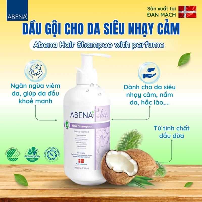 Dầu gội Abena Hair Shampoo with perfume -Nhập khẩu Đan Mạch (Chai 250ml)