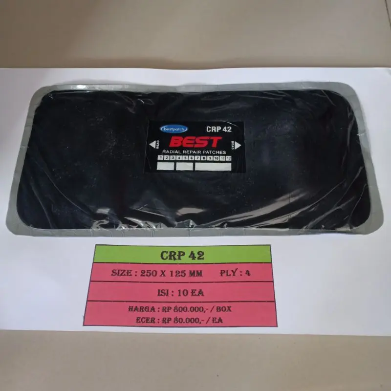 Tip Top Bestpatch CRP 42 Per Pcs / Biji / Lembar - Karet Tambal Ban Luar - Tip Top - Karet Patch Bestpatch Bus 1