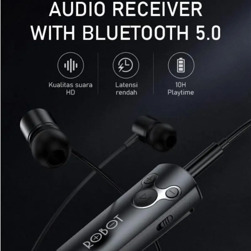 RBT RS10 Bluetooth Audio Receiver With 5.0 Small&Portable AUX 3.5mm Garansi Original Resmi 1
