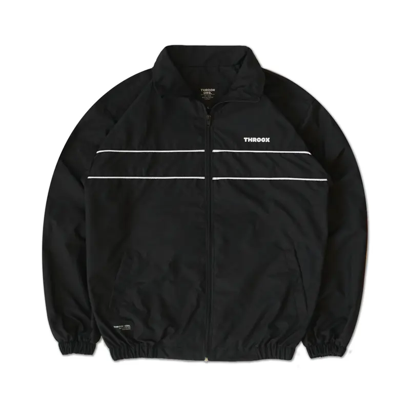 Throox Jaket Tracktop Hadid Black Parasut 0