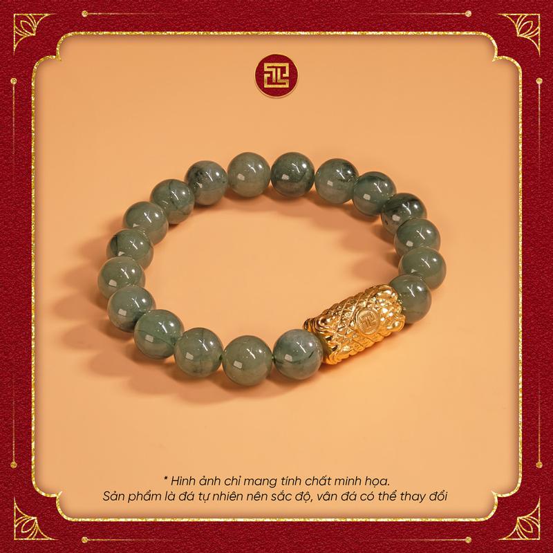 VÒNG TAY CẨM THẠCH XANH - KIM LONG PHÁT LỘC
