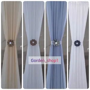 Paket Komplit Gorden Kupu Kupu Ikat Pita Jendela Minimalis Korden Kupu Hordeng Jendela Gordeng Vitrase Abu Putih Tali Curtain Kain Coklat Bunga