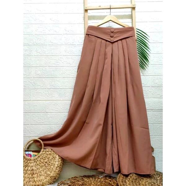 Azizah Kulot Celana Rok Jumbo Bahan Wolfis Premium 5