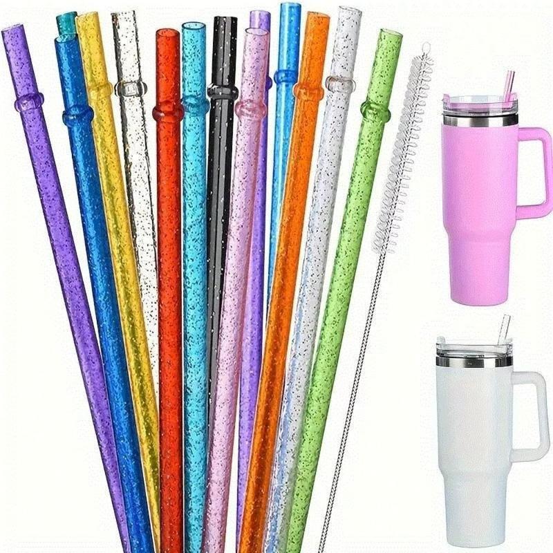 1PC Gifts Reusable Powder Plastic Straw Portable Cup Accessories Car ...