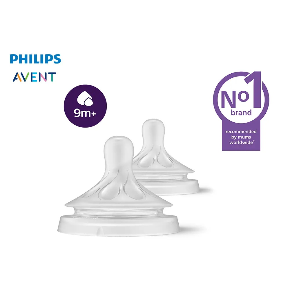 Philips AVENT 9m+ Natural Response Flow 6 Nipples, 2-pack