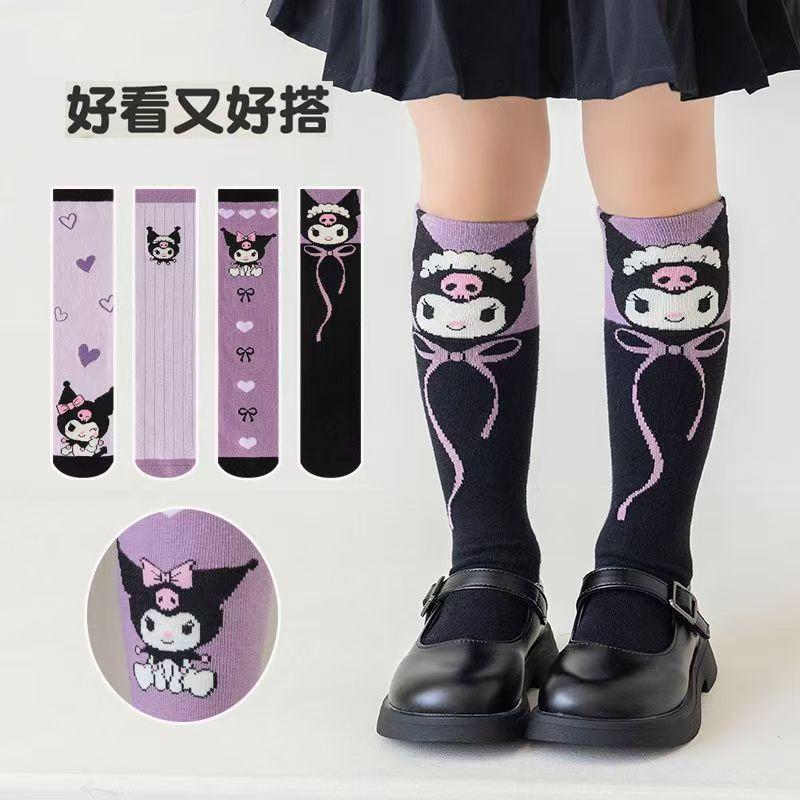 Tất Trẻ Em, Clow M, Cho Bé Gái Mùa Xuân Và Mùa Thu, Bắp Chân, Làm Bằng Cotton Nguyên Chất, Tất Trẻ Em, Thiết Kế Hoạt Hình Dễ Thương Và Thời Trang, Dài Giữa Bắp Chân, Năm 2025 1