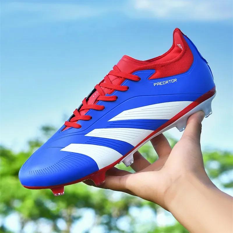 Men TF/FG Soccer Shoes Futsal Original Society Football Boots Professional Ultralight Football Shoes Women Non Slip Cleats Tenis 4