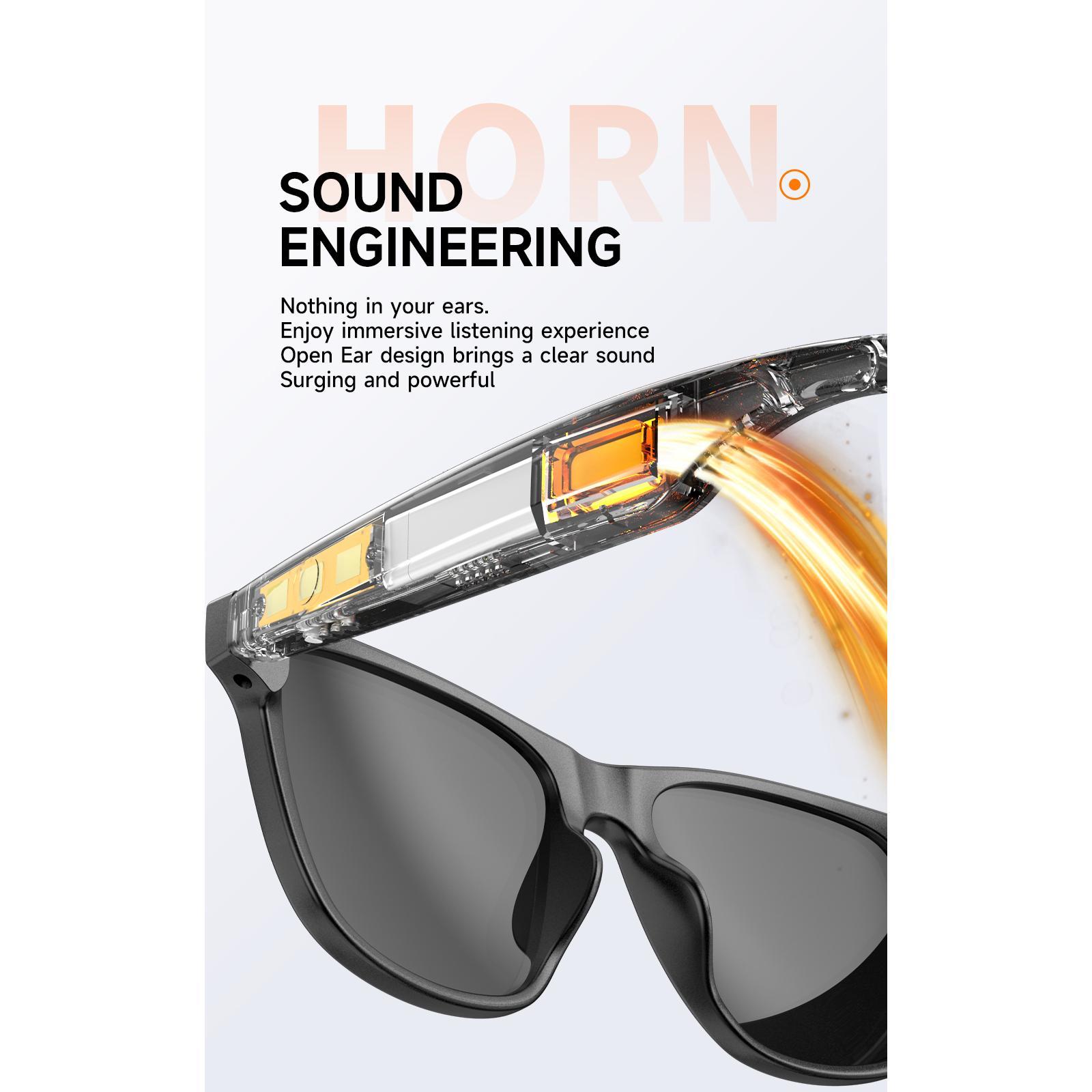 New smart glasses, support voice call, listen to music, touch operation, fashion wear, sunglasses lenses eye protection - Image 2