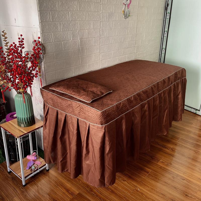 Ga/ drap giường spa trần bông chất cotton poly tặng kèm vỏ gối, ga giường gội, nail,mi