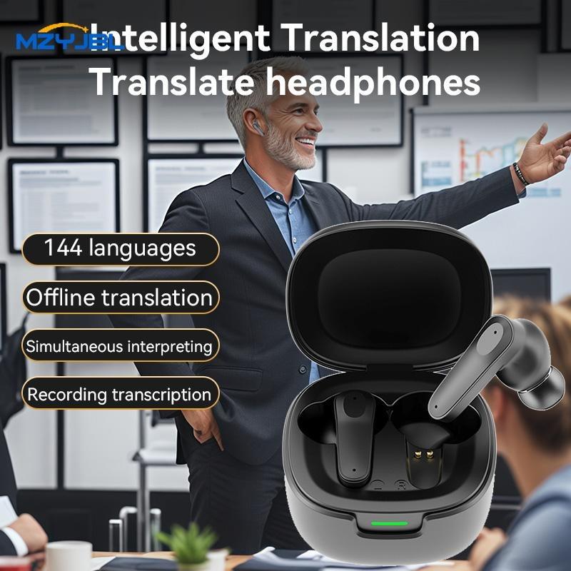 MZYJBL A98 Intelligent AI Translator Earbuds Wirless BT Languages Translation Headphones Real Time Voice Translators for Business Travel With APP 5