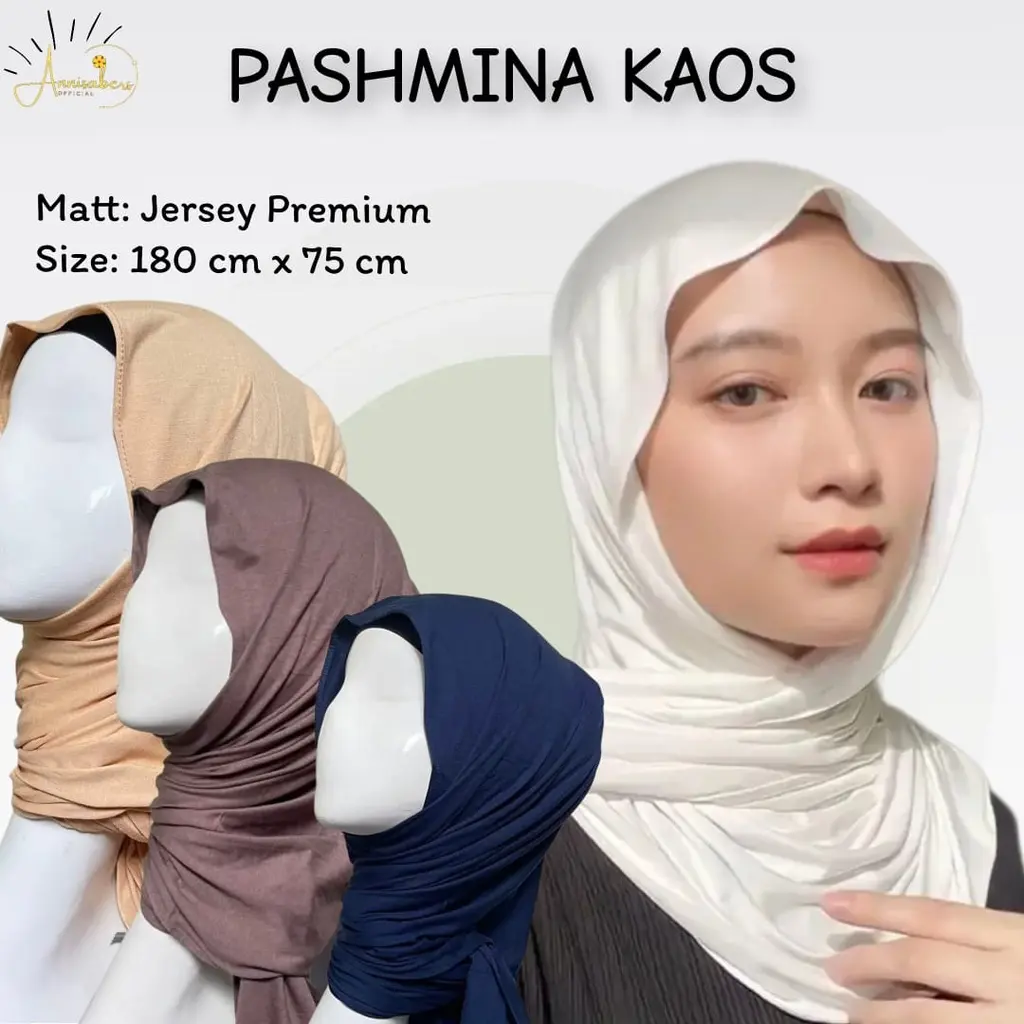 Promo Hijab Pashmina Bahan Jersey Anak Remaja Jaman Sekarang