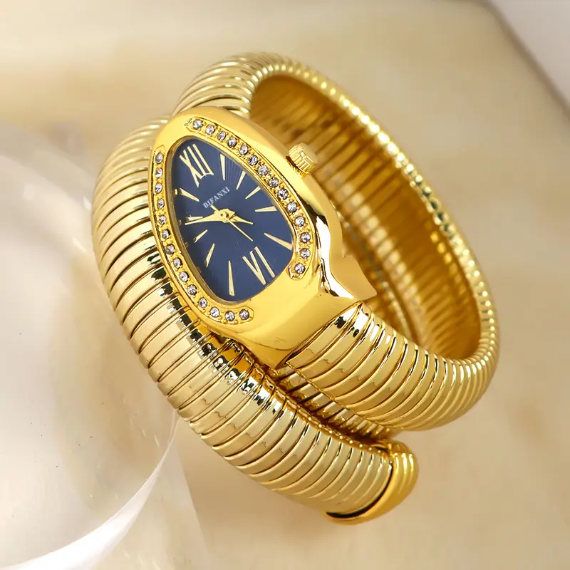 Đồng Hồ Hình Rắn, Thiết Kế Sáng Tạo Mới, Dành Cho Thời Trang Nữ, Đồng Hồ Thạch Anh, Quà Tặng Đồng Hồ 7