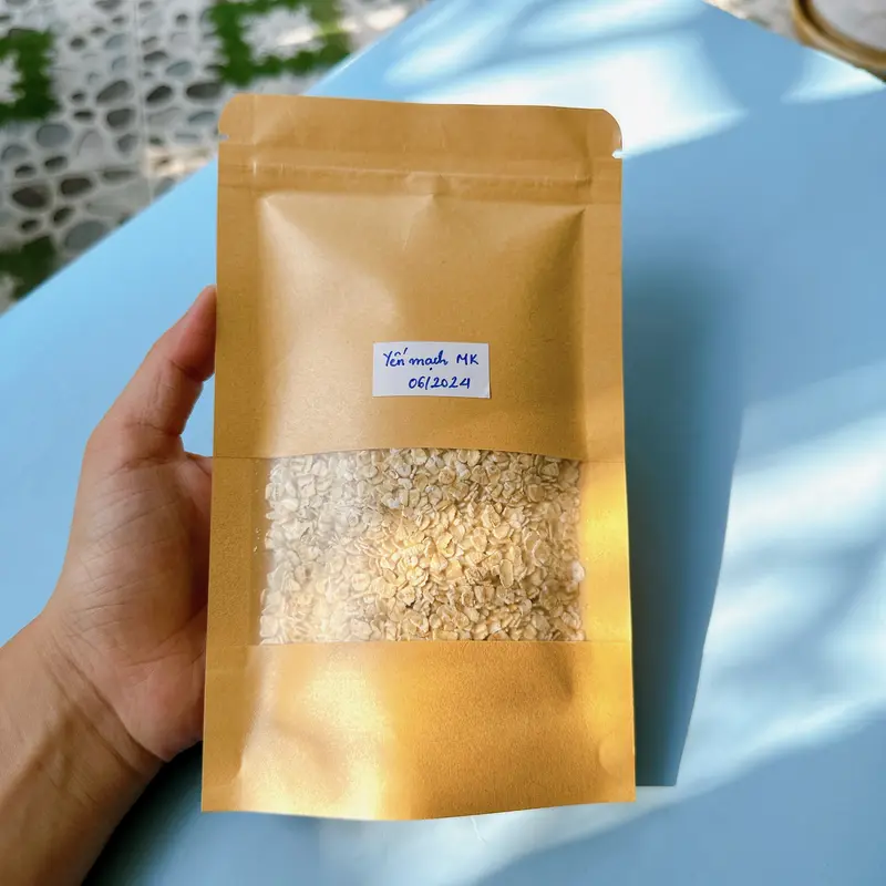 Yến mạch hữu cơ cán mỏng nấu cháo, làm đậu hũ non, làm bánh Ngũ Cốc 7