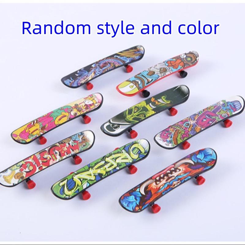 Finger Skate Toy, 10pcs/set Mini Multicolor Funny Finger Skate Toy, Party Decorations for Home School Game Office 6