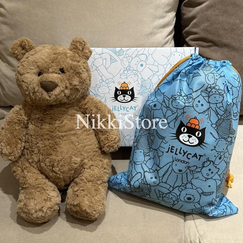 Gấu Bông JELLY Bartholomew Lông Nâu Bụng Bự Size 35cm, Chất Lông Mềm Mịn Gấu Bông Đáng Yêu Toy Đồ Chơi