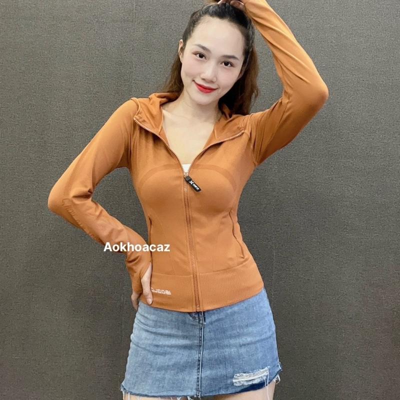 [36-65kg] Áo Khoác Nữ Ôm Body Form Lỡ Mẫu Mới [VL]. Áo Khoác Nữ Tập Gym, Yoga, Chạy Bộ [DL-DK] Top Jacket
