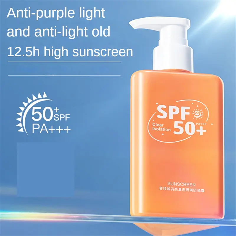 Kem Chống Nắng, SPF 50 +, 180g, Tươi Mới, Không Dầu, Không dính, Kem Chống Nắng, Chống Nắng, Chống Tia UV, Thích Hợp Cho Mặt Và Cơ Thể, Kem Chống Nắng, Làm Sáng, Chống Lóa, Phù Hợp Với Mọi Loại Da 3