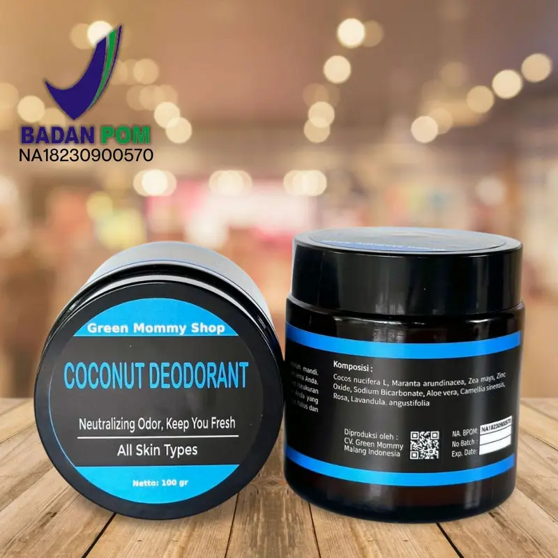 Deodoran Alami - Coconut Deodorant - Deo Natural - Membantu Mengurangi Bau Badan 6
