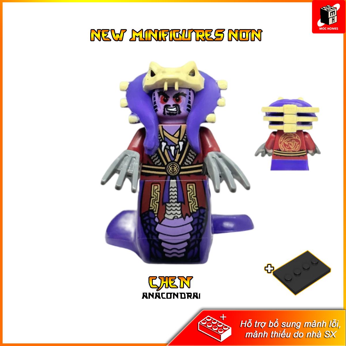Đồ chơi lắp ráp các nhân vật trong Ninja go Pixal, Garmadon Anacondrai, Chen Anacondrai