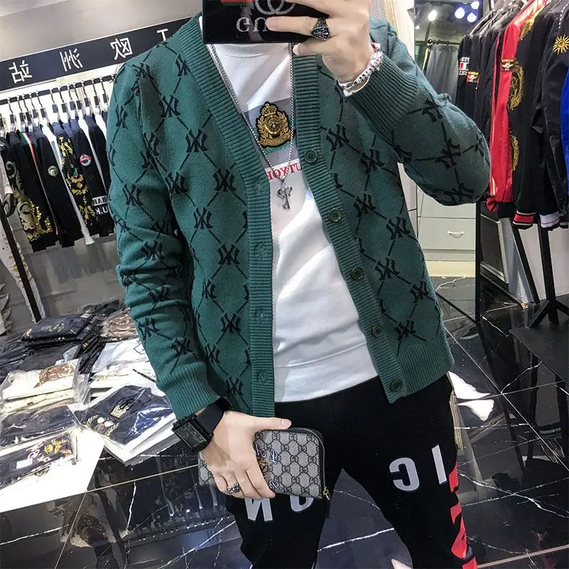 Áo Cardigan Len Nam, Áo Mặc Bên Ngoài Thời Trang, Phong Cách Hàn Quốc Mới 2020, Thích Hợp Cho Mùa Thu Và Mùa Đông, Phong Cách Người Nổi Tiếng Trên Internet, Áo Khoác Len Cùng Phong Cách, Dành Cho Nam Giới