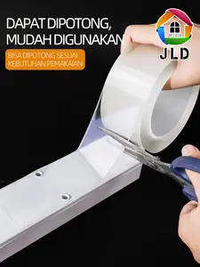 Double Tape Super/Nano double tape/Isolasi Bening 2 sisi Super Kuat Tanpa Bekas Tebal 2MM